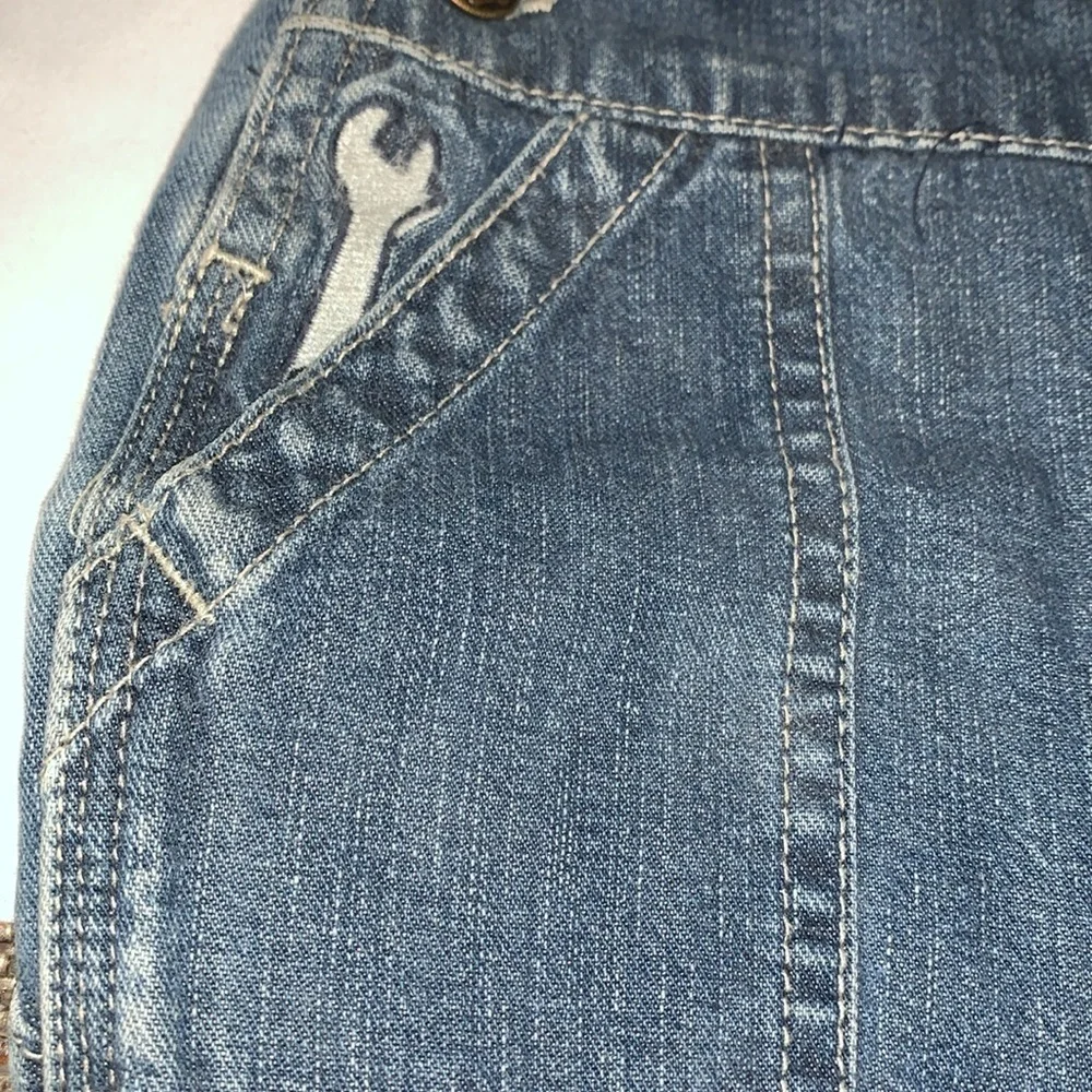 Vintage Mechanic Embroidered Tools Toddler Overalls by Oshkosh
